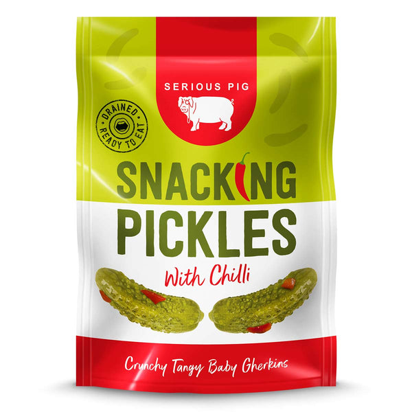 Serious Pig Snacking Pickles With Chilli, 40g