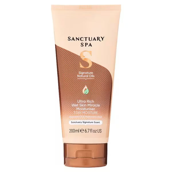 Sanctuary Spa Signature Natural Oils Wet Skin Moisturiser, 200ml