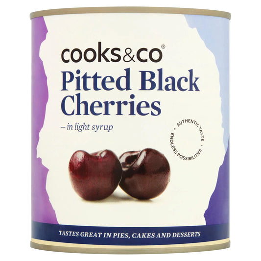 Cooks & Co. Pitted Black Cherries In Light Syrup 425G