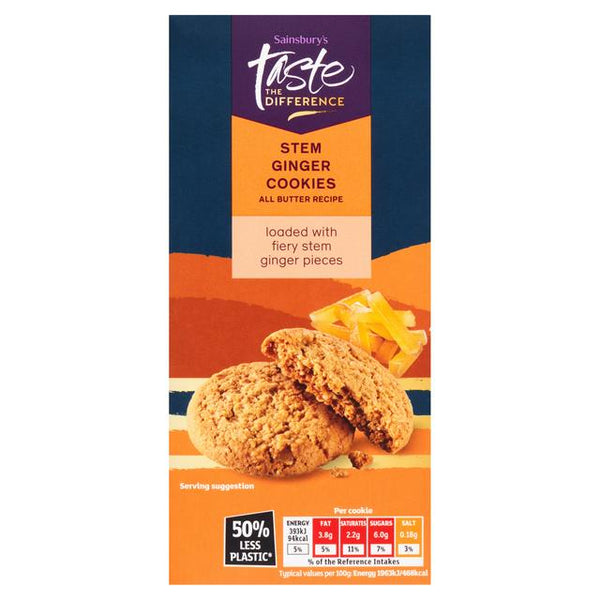 Sainsbury's Taste the Difference Stem Ginger Cookies, 200g