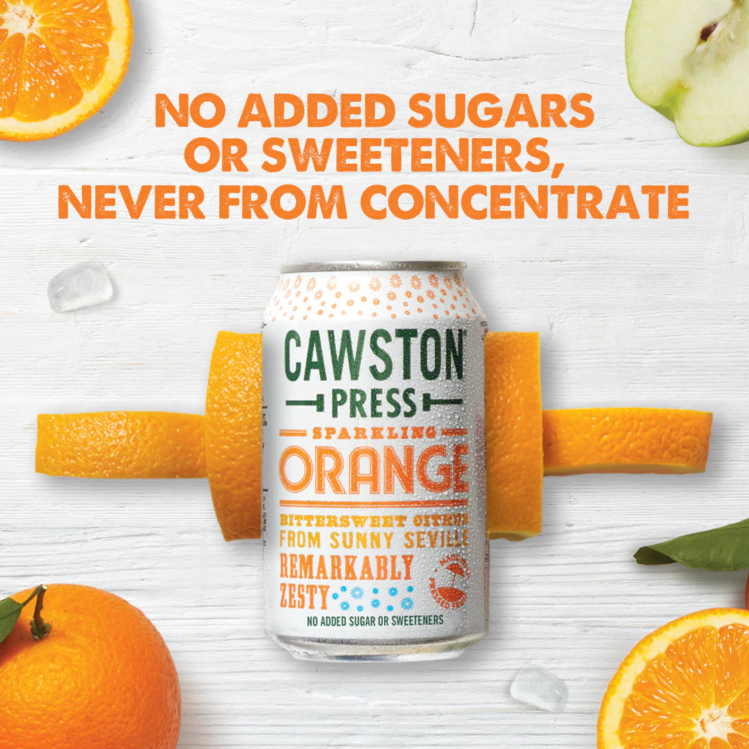 Cawston Press Sparkling Orange Can 330Ml