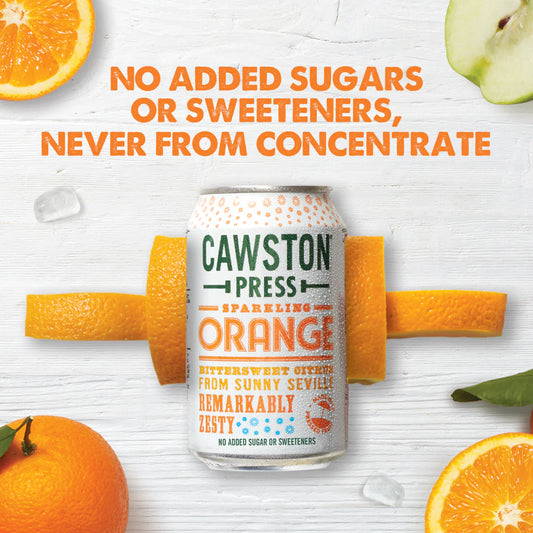 Cawston Press Sparkling Orange Can 330Ml