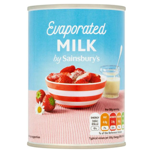 Sainsbury's Evaporated Milk, 410g