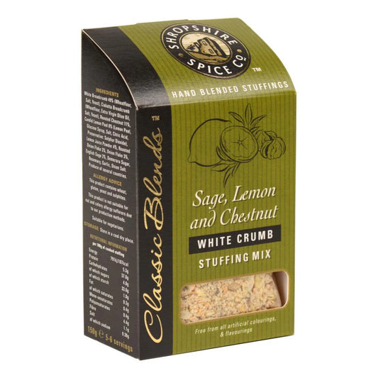 Shropshire Spice Co. Sage, Lemon & Chestnut White Crumb Stuffing Mix 150G