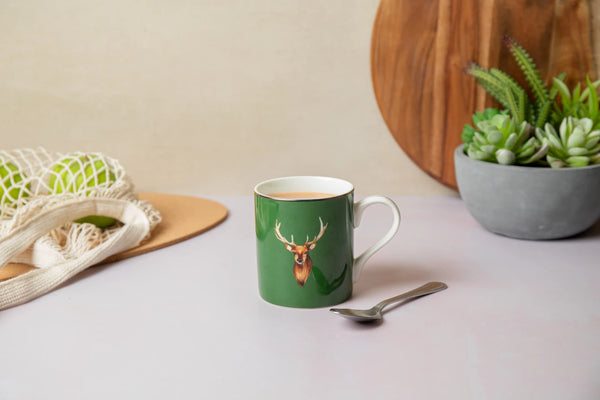 Stag Straight-Sided Porcelain Mug, 280ml - by Mikasa