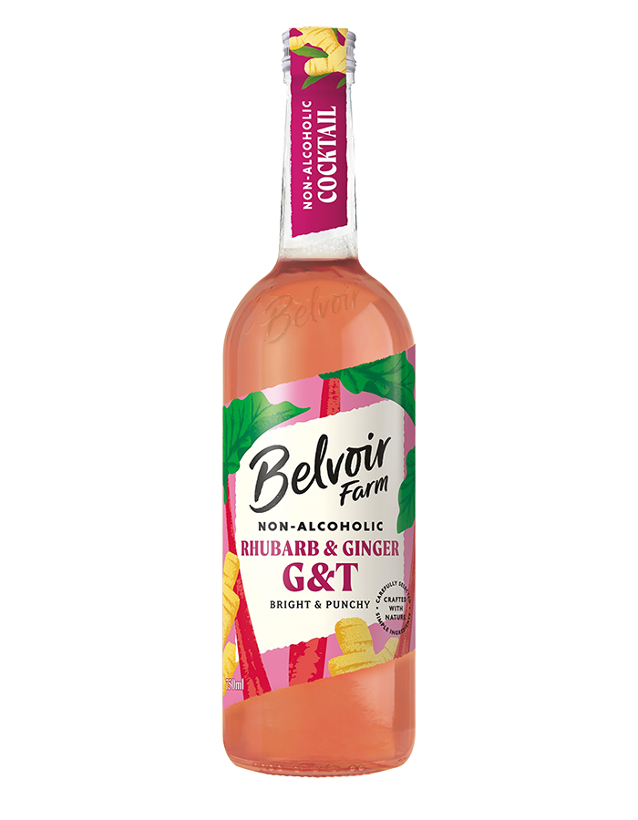 Belvoir Non-Alcoholic Rhubarb & Ginger G&T 750ml