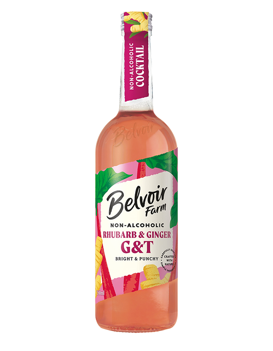 Belvoir Non-Alcoholic Rhubarb & Ginger G&T 750ml