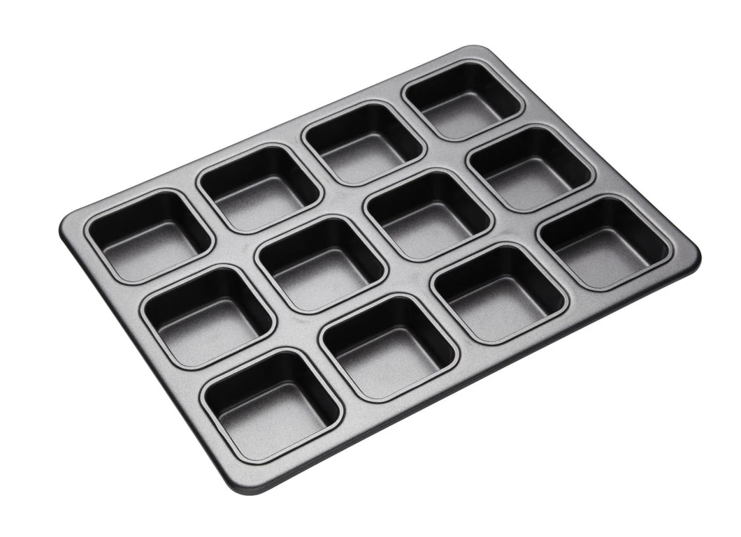Non-Stick 12 Hole Brownie Pan - Make individual Brownies or Flapjacks