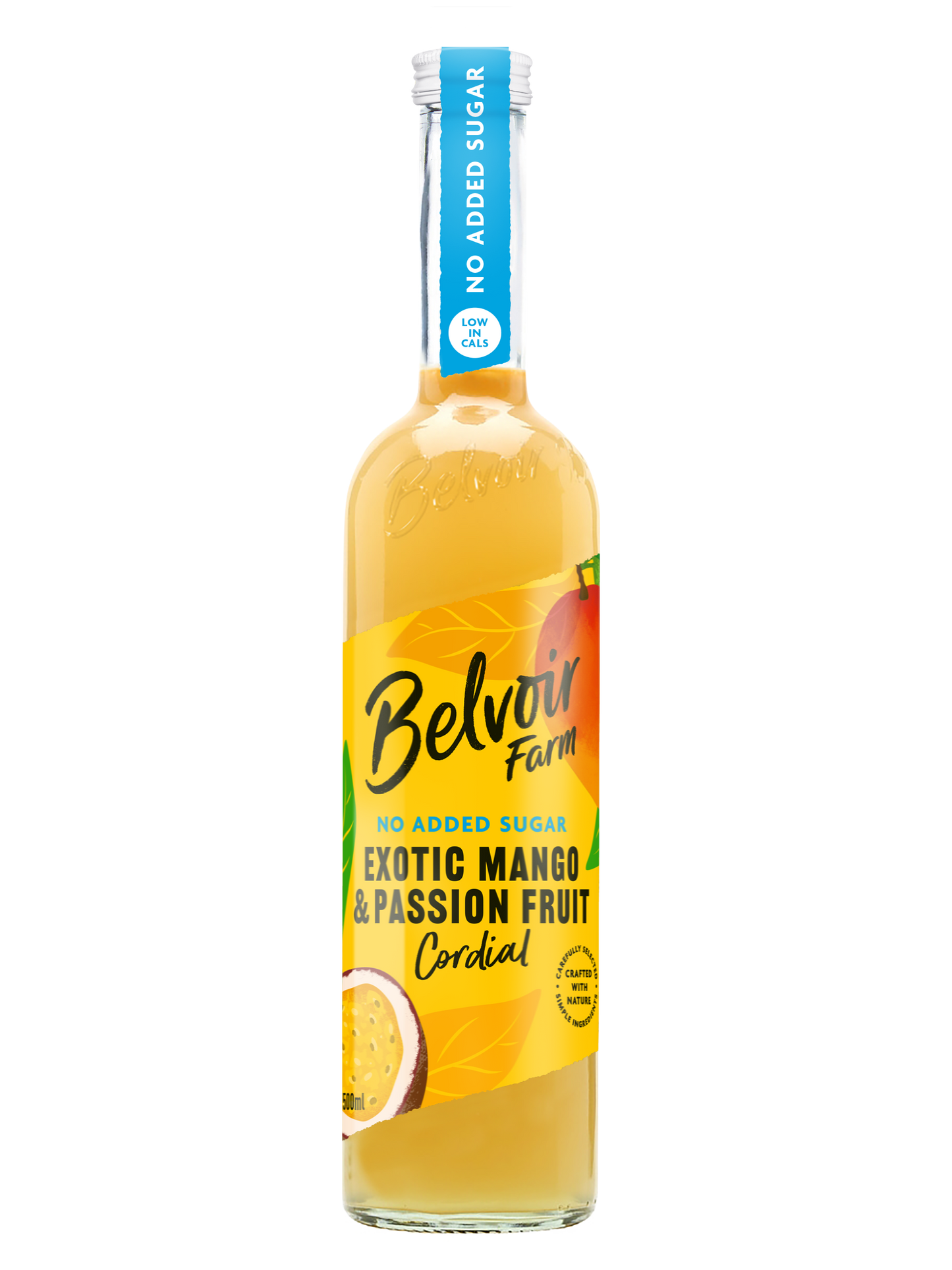 Belvoir No Added Sugar Exotic Mango & Passion Fruit Cordial 500ml