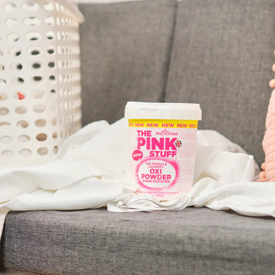 The Pink Stuff Miracle Laundry Oxi Powder Stain Remover WHITE 1 kg