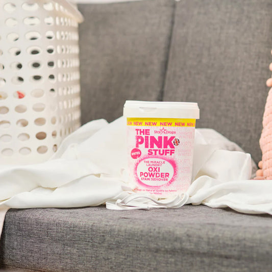 The Pink Stuff Miracle Laundry Oxi Powder Stain Remover WHITE 1 kg