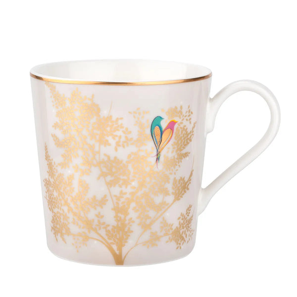 Portmeirion Sara Miller Chelsea Mug, Light Grey & Gold