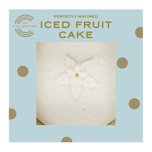 M&S Collection Rich Iced Christmas Fruit  Cake 6 Month Matured - 950g
