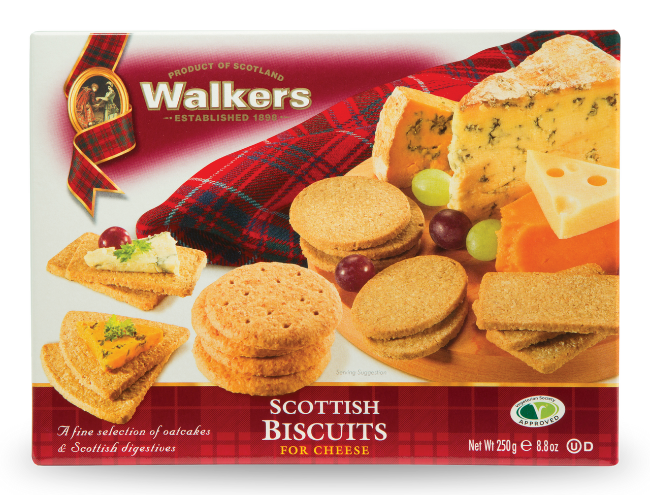 Walker's Scottish Biscuits For Cheese 250G