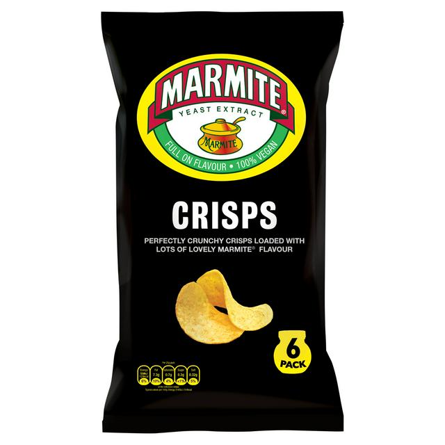 Marmite Crisps, 6 X 25g