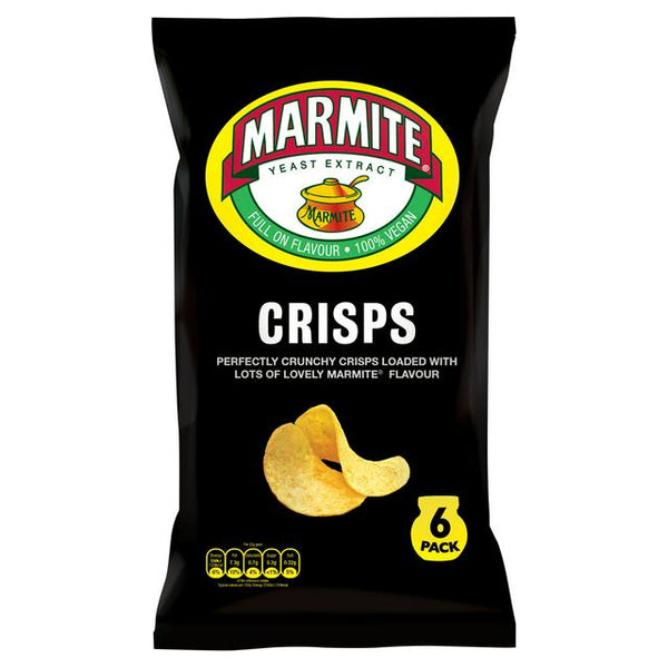 Marmite Crisps, 6 X 25g
