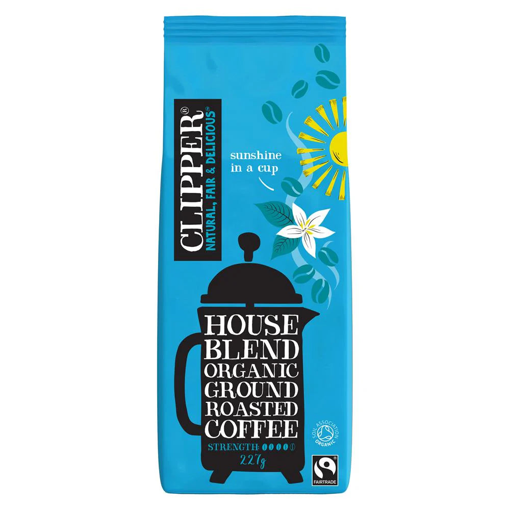 Clipper House Blend Organic Ground Roasted Coffee 227G