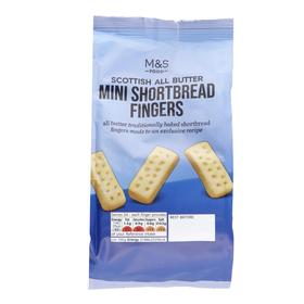 M&S All Butter Mini Scottish Shortbread Fingers, 125g