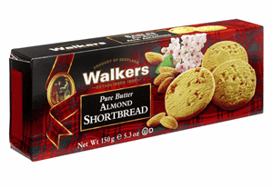 Walker's Pure Butter Almond Shortbread 150G