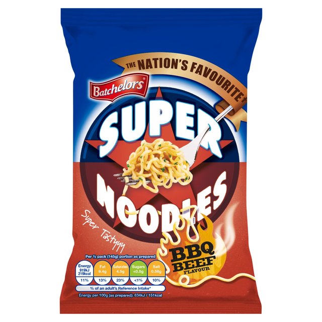 Batchelors Super Noodles BBQ Beef Instant Packet Noodles 90g