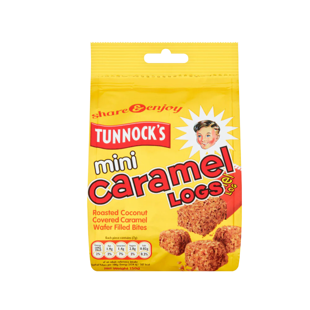 Tunnock's Mini Caramel Logs Pouch, 150g