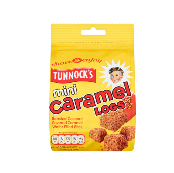 Tunnock's Mini Caramel Logs Pouch, 150g