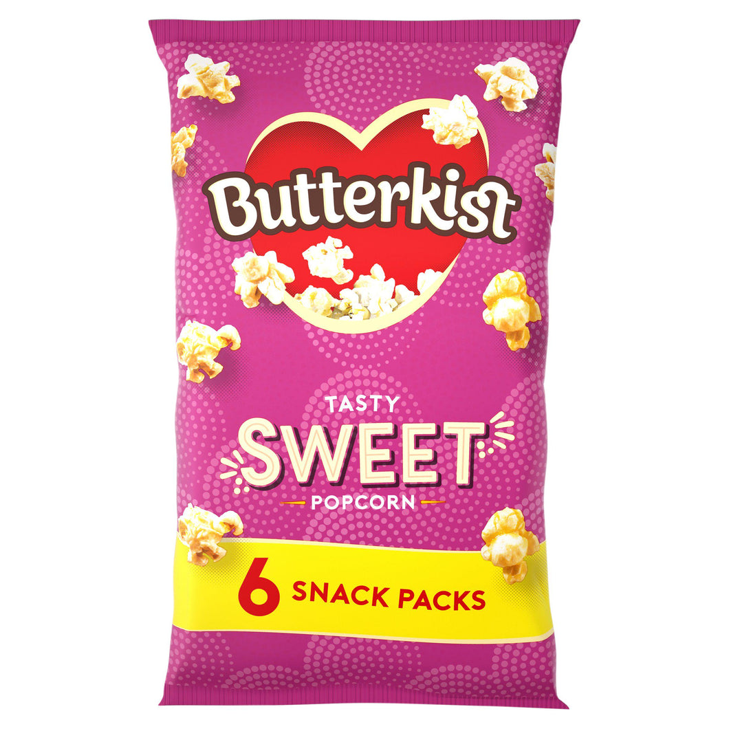 Butterkist Cinema Sweet Popcorn 6 X 12G