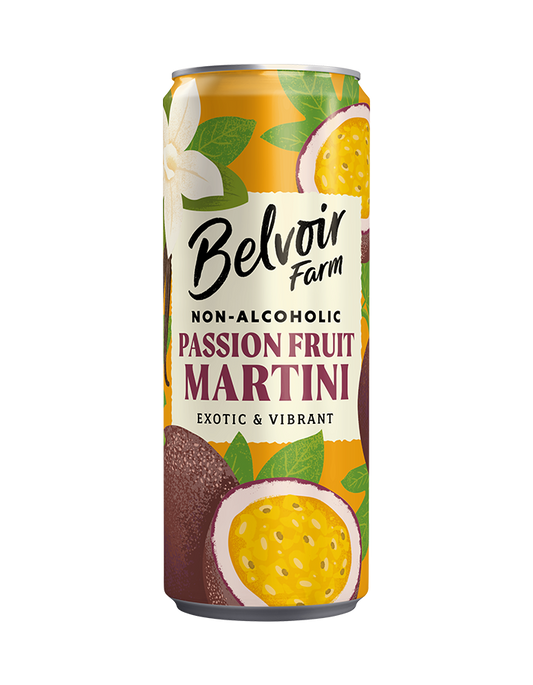 Belvoir Non-Alcoholic Passionfruit Martini - Can 250Ml
