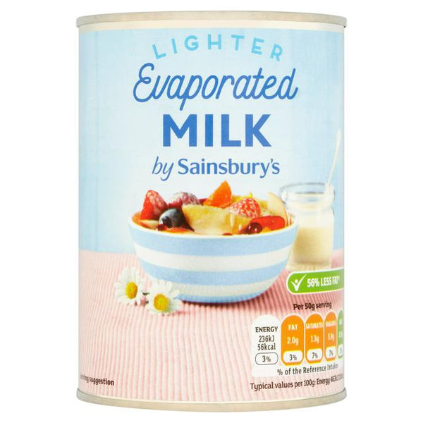 Sainsbury's Light Evaporated Milk, 410g