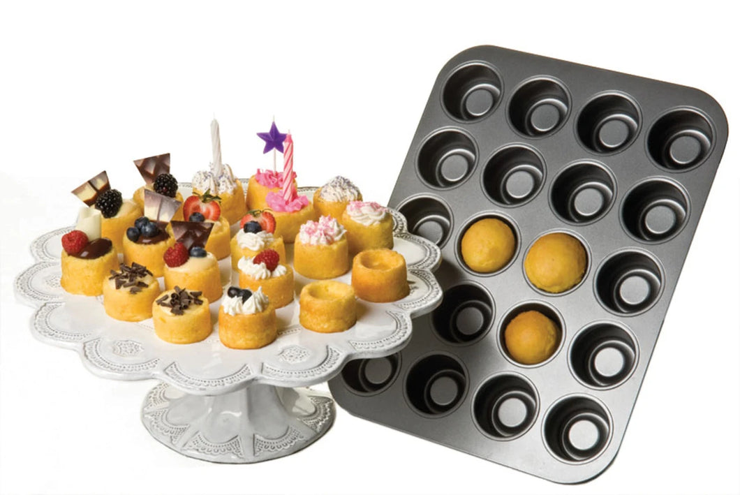 Chicago Metallic Non-Stick 20 Hole Teacake Pan