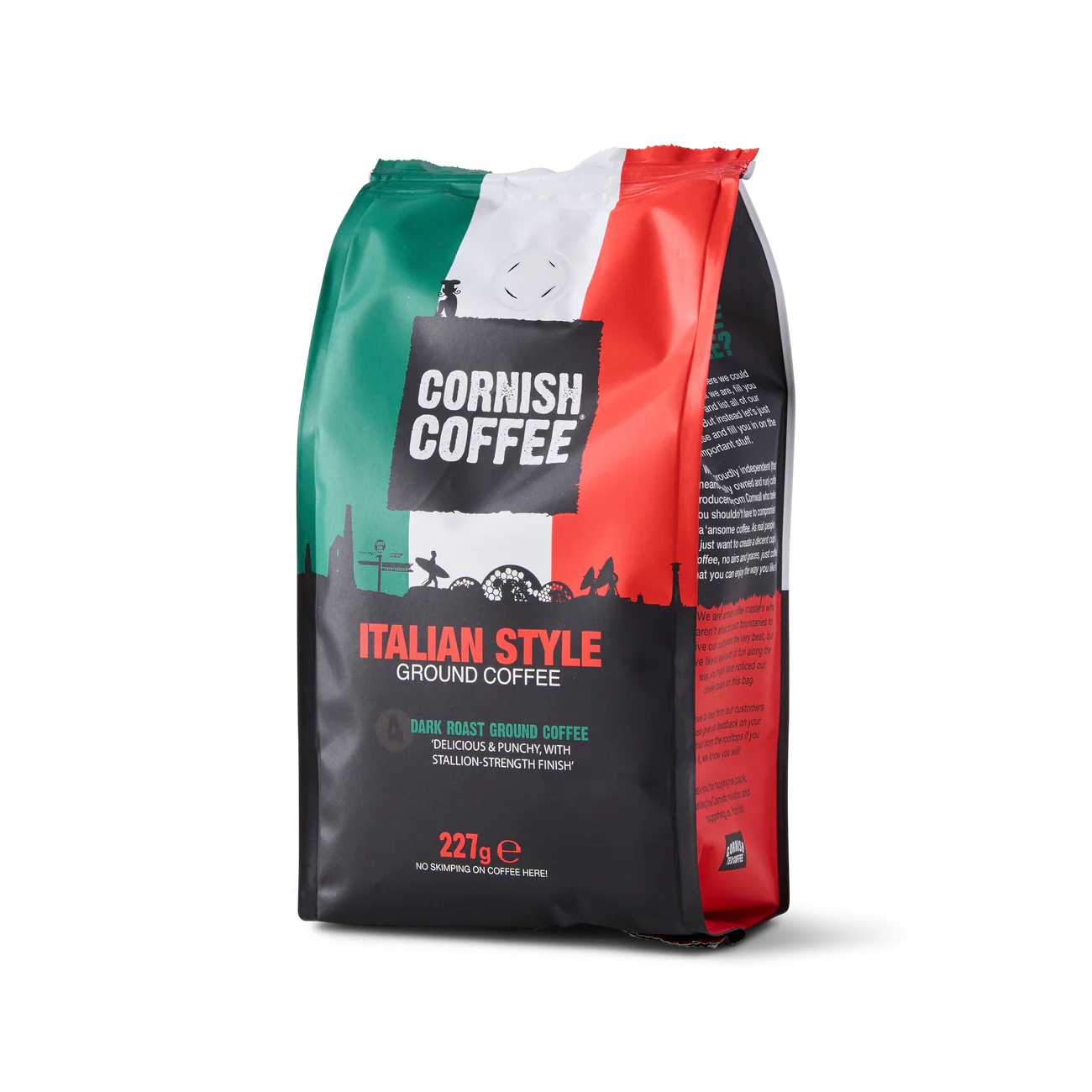 Cornish Tea & Coffee Co. Cornish Coffee - Italian Style Ground Coffee 227G