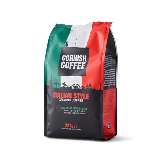 Cornish Tea & Coffee Co. Cornish Coffee - Italian Style Ground Coffee 227G