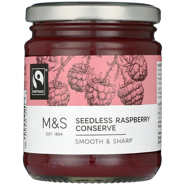 M&S Fair Trade Seedless Raspberry Jam, 340g