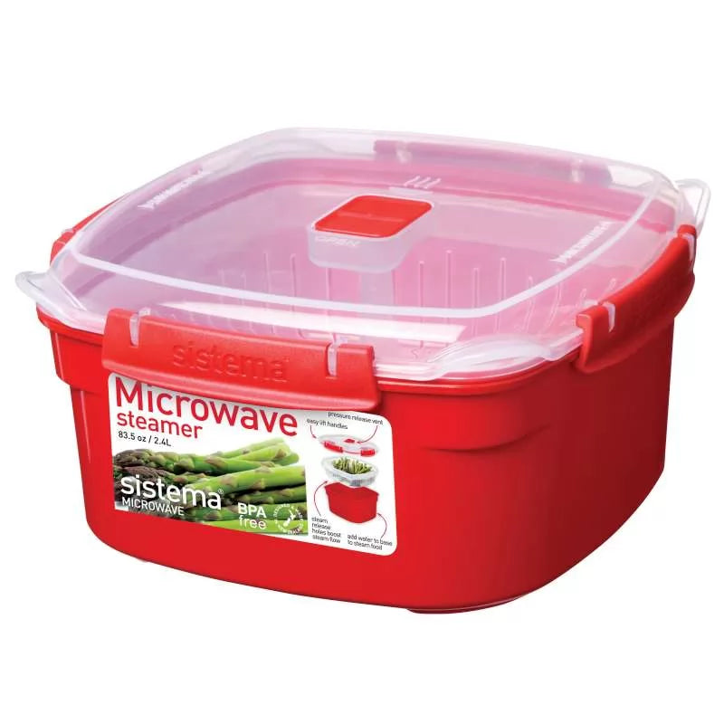 Sistema Microwave Steamer with Removable Steamer Basket, 2.4L