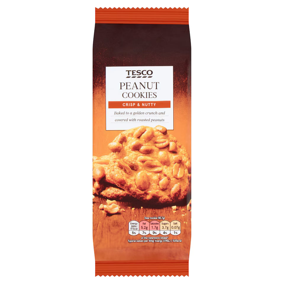 Tesco Peanut Cookies, 200g