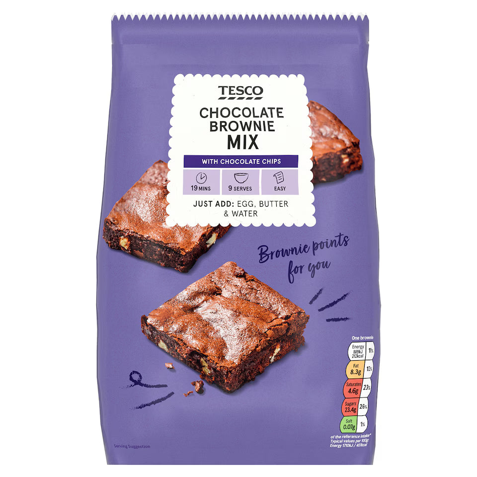 Tesco Chocolate Brownie Mix 375g