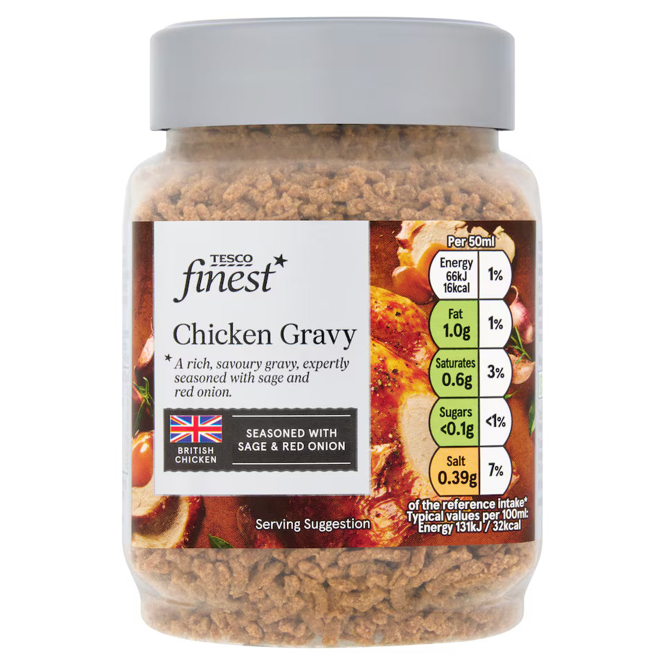 Tesco Finest British Chicken Gravy Granules - Sage & Red Onion 200g