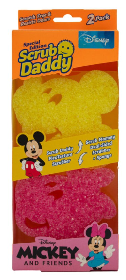 Disney Mickey Mouse & Disney Minnie Mouse Scrub Daddy twin pack