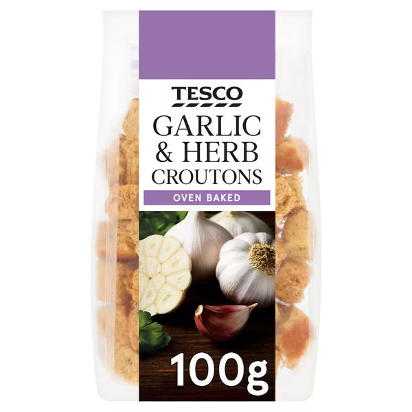 Tesco Garlic & Herb Croutons, 100g
