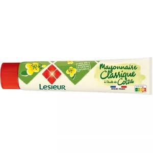 Lesieur Mayonnaise Classique, Tube, Free-Range Eggs, Colza Oil, 175g