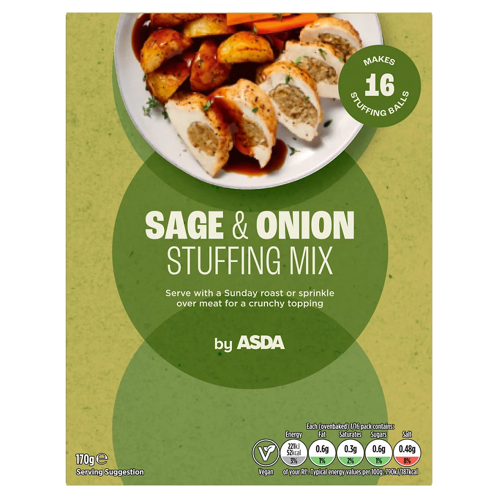 ASDA Sage & Onion Stuffing Mix 170g