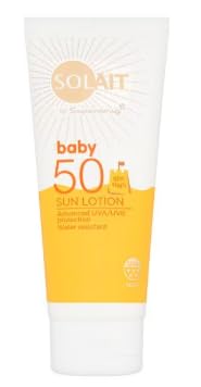 Solait Baby Sun Lotion SPF 50, Advanced UVA/UVB Protection, Water Resistant