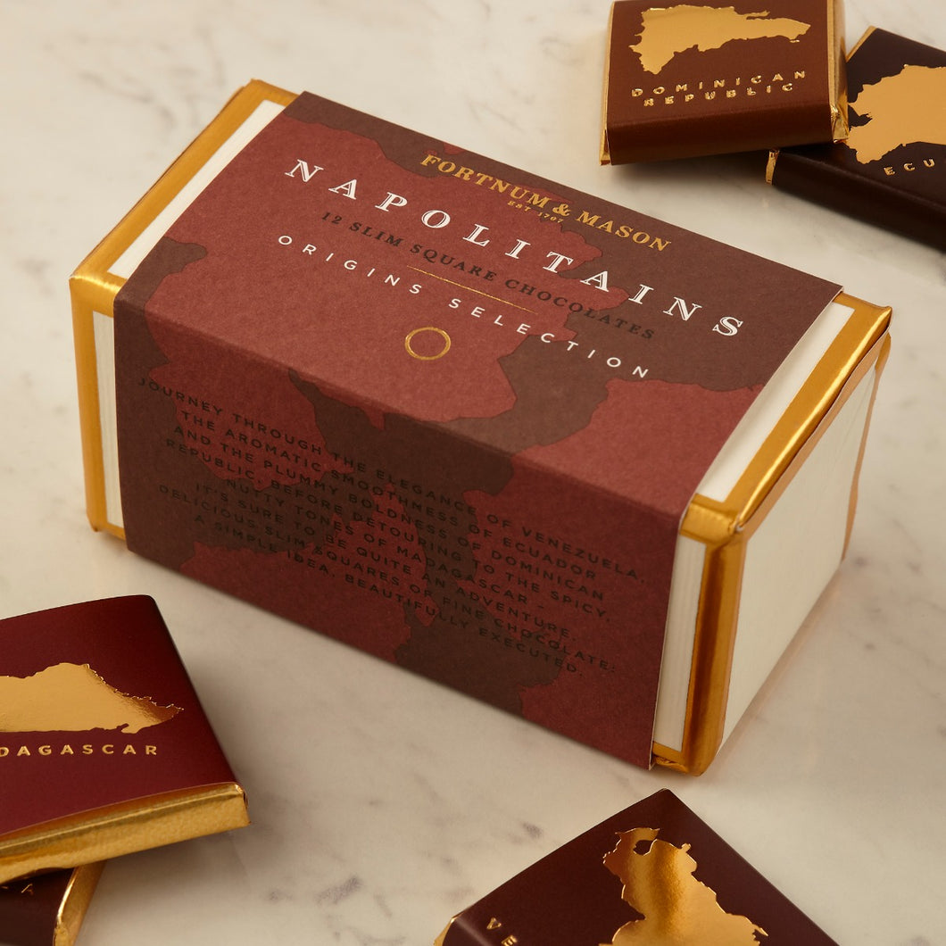 Fortnum & Mason 12 Piece Origins Napolitains, 78g