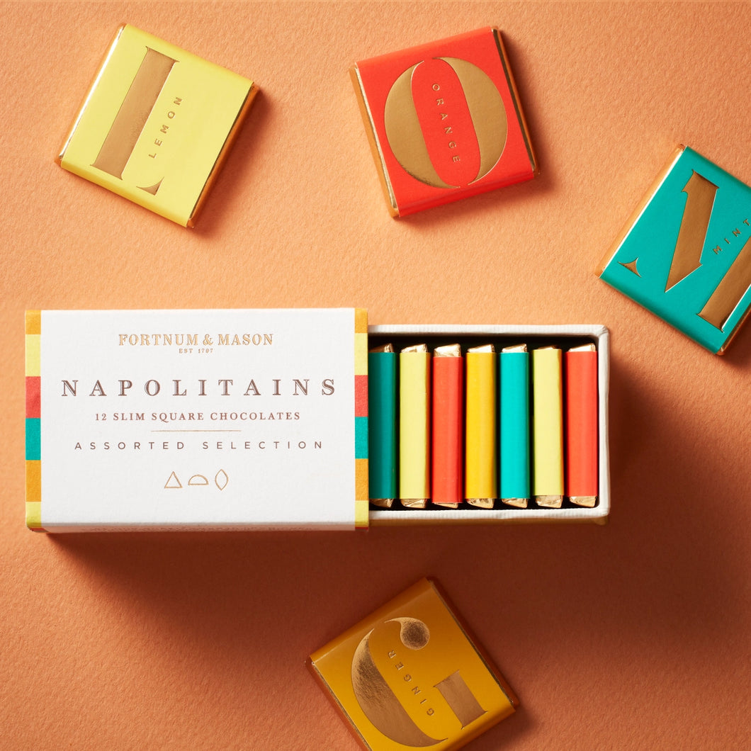 Fortnum & Mason 12 Piece Assorted Napolitains, 78g