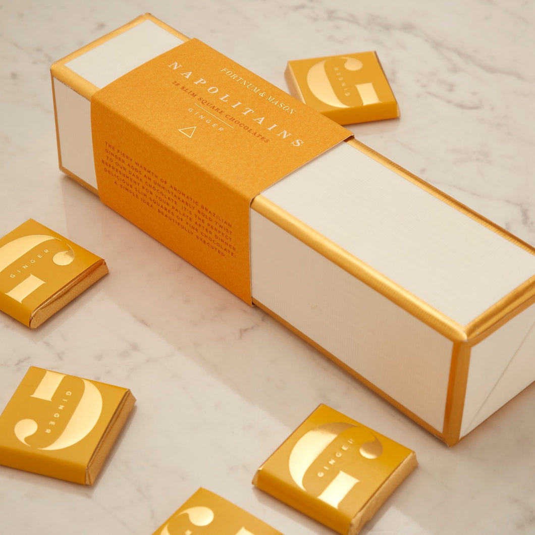 Fortnum & Mason 28 Piece Ginger Napolitains, 182g