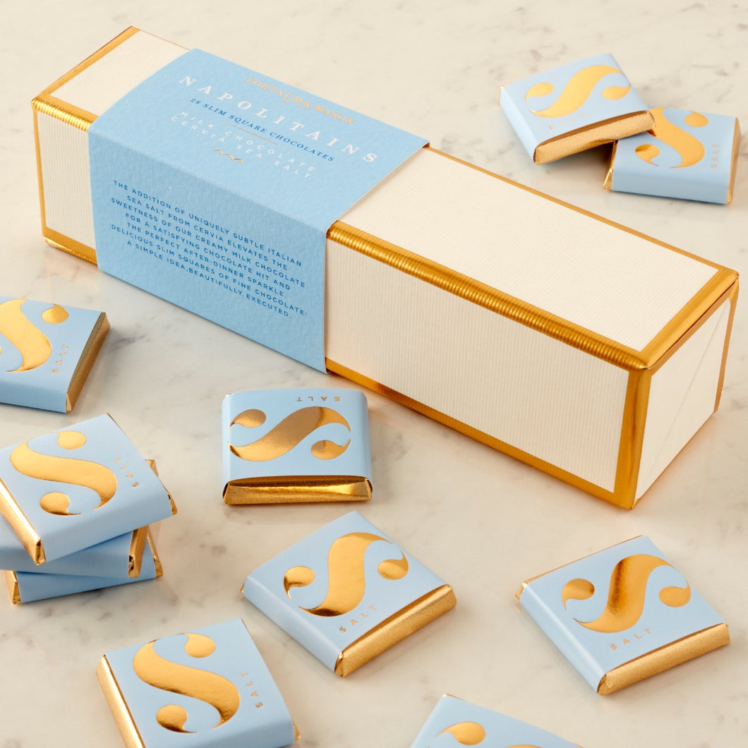 Fortnum & Mason 28 Piece Sea Salt Napolitains, 182g