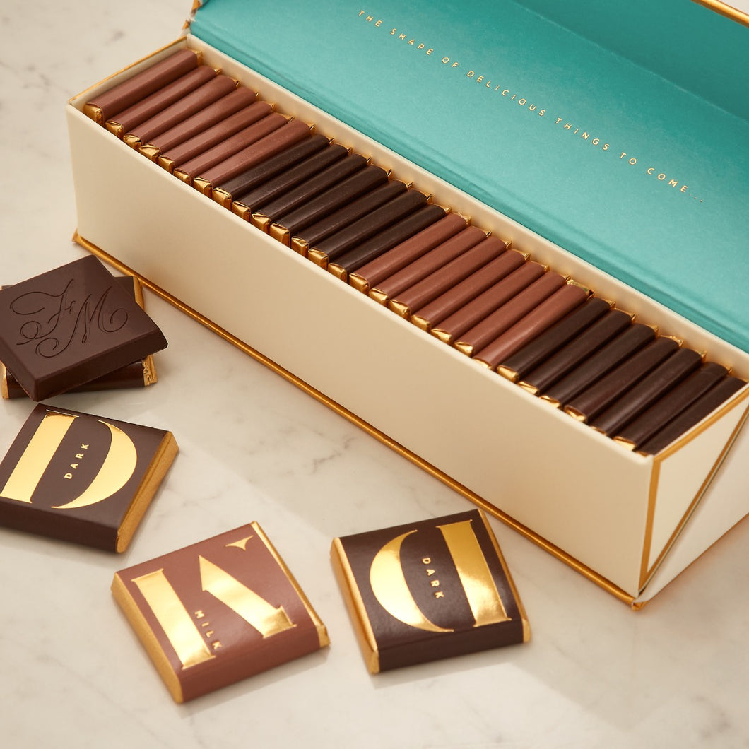 Fortnum & Mason 28 Piece Milk & Dark Napolitains, 182g
