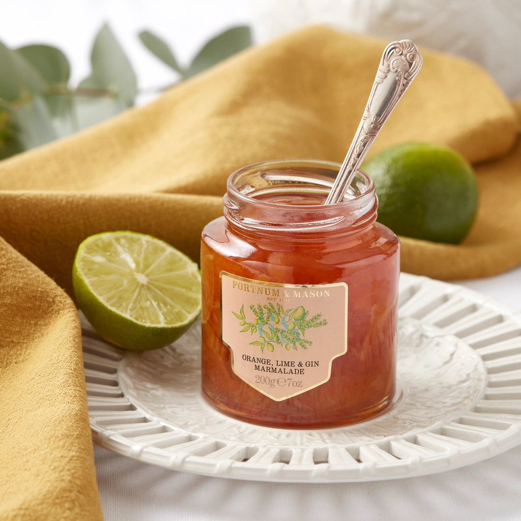 Fortnum & Mason Lime, Orange and Gin Marmalade, 200g