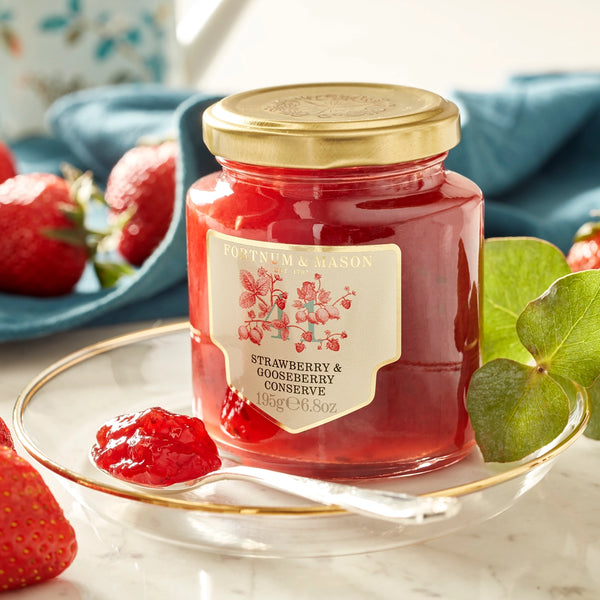 Fortnum & Mason Strawberry & Gooseberry Conserve, 195g