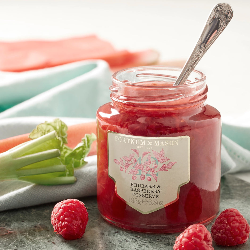 Fortnum & Mason Raspberry & Rhubarb Conserve, 195g